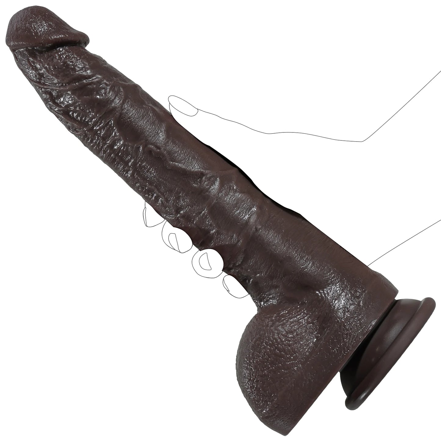 Paulyd 10.8" x 1.7" Long Straight Realistic BBC Dildo