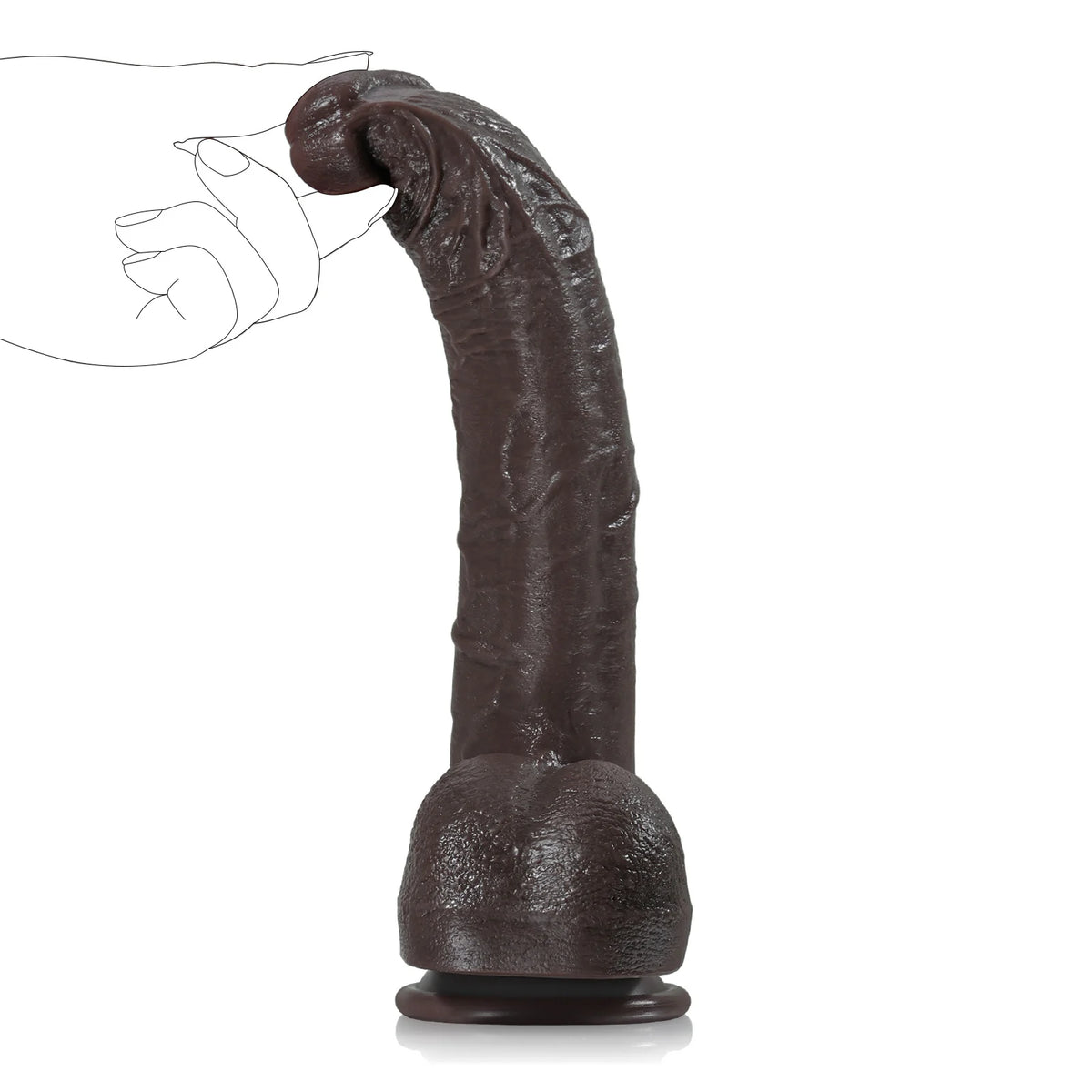 Paulyd 10.8" x 1.7" Long Straight Realistic BBC Dildo