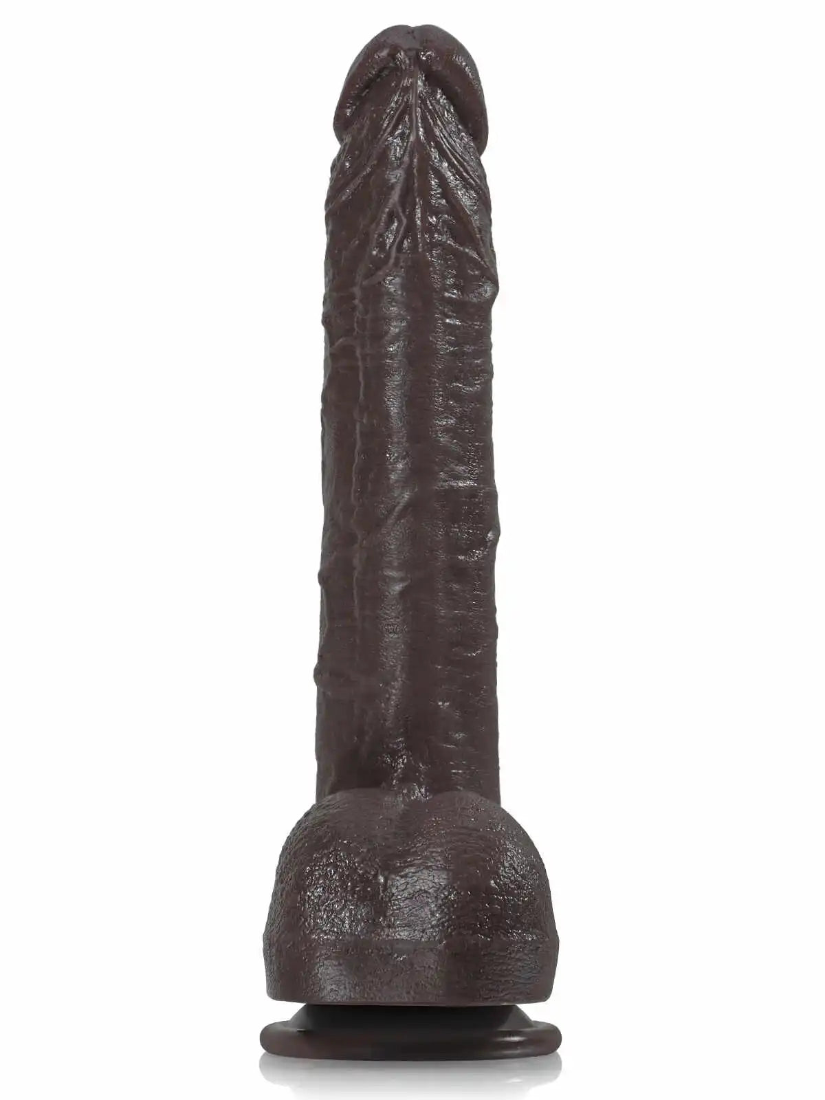 Paulyd 10″ × 1.6″ Large Long Black Dual-Density Dildo