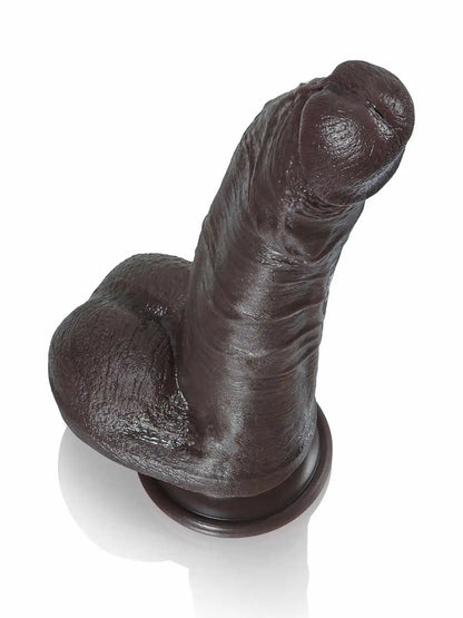 Paulyd 10″ × 1.6″ Large Long Black Dual-Density Dildo