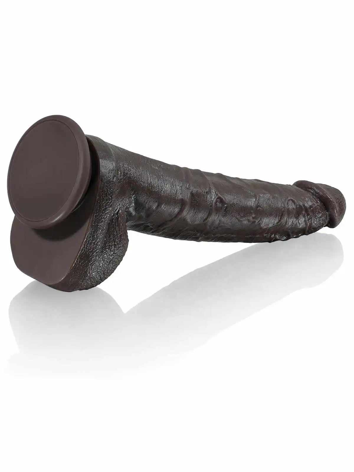 Paulyd 10″ × 1.6″ Large Long Black Dual-Density Dildo