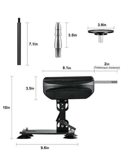 Quiet Sex Machine with Wireless Remote, Adjustable Angle & 300 SPM Motor