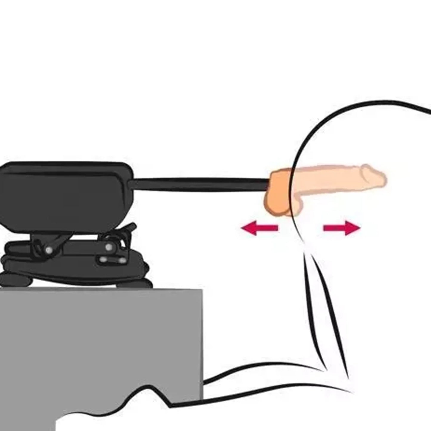 Quiet Sex Machine with Wireless Remote, Adjustable Angle & 300 SPM Motor