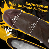 Rashad 12.5" x 2.6" Dual Density Realistic BBC Dildo with Sculpted Head