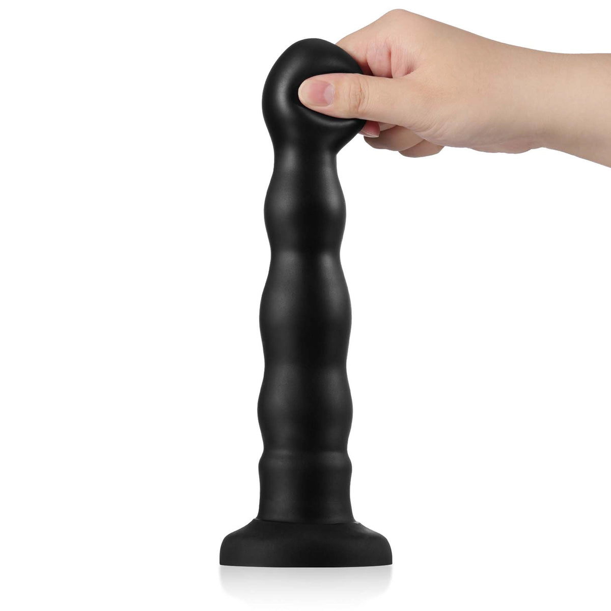 Rashawn 9.5" x 1.6" Anal Black Thrusting Dildo with Angle-Adjustable Suction Base