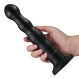 Rashawn 9.5" x 1.6" Anal Black Thrusting Dildo with Angle-Adjustable Suction Base