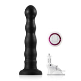 Rashawn 9.5" x 1.6" Anal Black Thrusting Dildo with Angle-Adjustable Suction Base