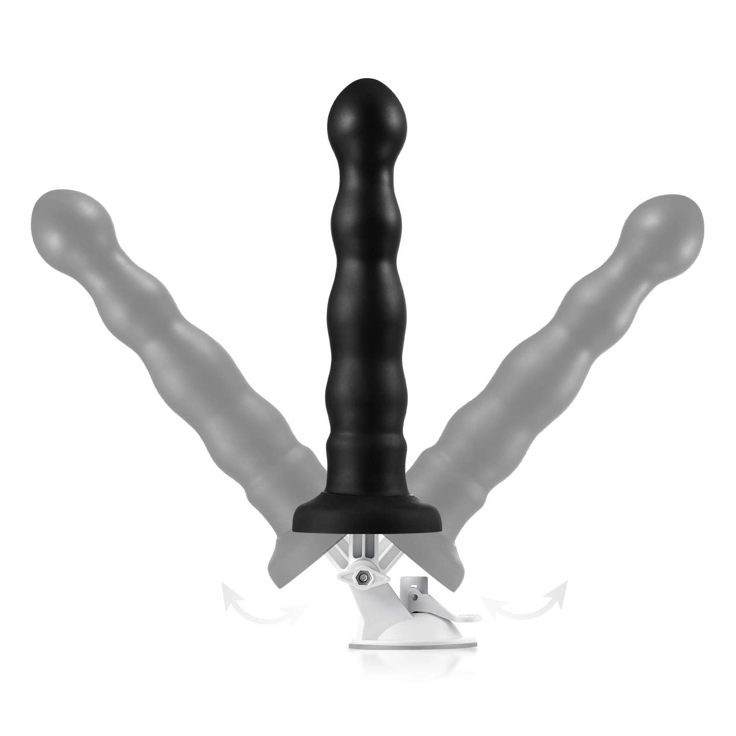 Rashawn 9.5" x 1.6" Anal Black Thrusting Dildo with Angle-Adjustable Suction Base