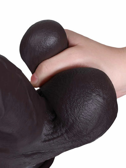 Reed 10.5" x 2.4" Realistic Sliding Skin BBC Dildo with Swinging Balls
