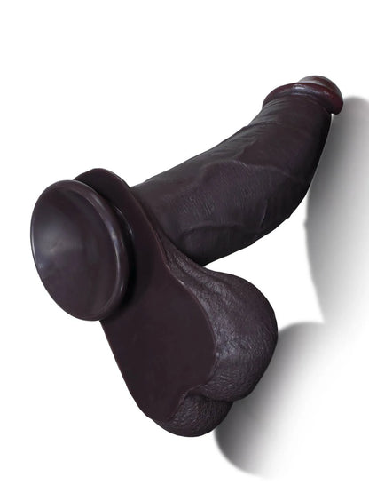 Reed 10.5" x 2.4" Realistic Sliding Skin BBC Dildo with Swinging Balls