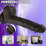 Roman 8.7" x 1.57" Realistic Squirting Black Dildo for G-Spot Play