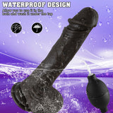 Roman 8.7" x 1.57" Realistic Squirting Black Dildo for G-Spot Play