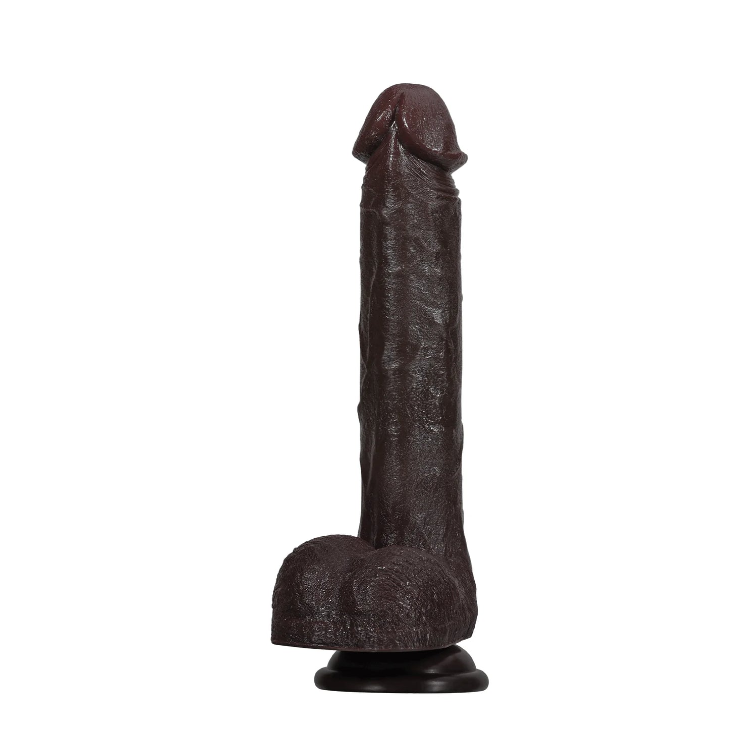 Royce 11.3" x 1.9" Long Black Thrusting Dildo with 7 Thrusting & 3 Vibration Modes