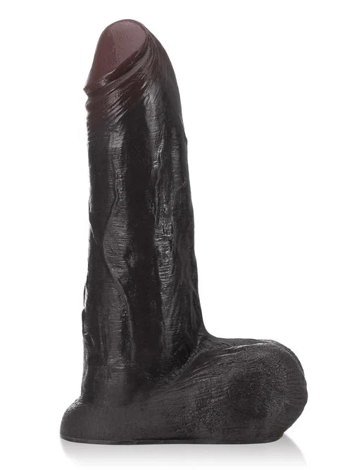 Ryder 9" x 2.1" Sliding-Skin Realistic Black Dildo with Vac-U-Lock Base