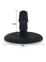 Ryder 10.8" x 2.6" Realistic Veined Sliding Skin Black Dildo with Vac-U-Lock Connector