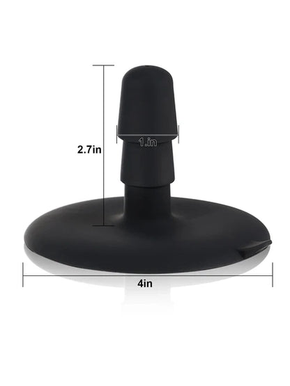 Ryder 9" x 2.1" Sliding-Skin Realistic Black Dildo with Vac-U-Lock Base