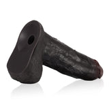 Ryder 10.8" x 2.6" Realistic Veined Sliding Skin Black Dildo with Vac-U-Lock Connector