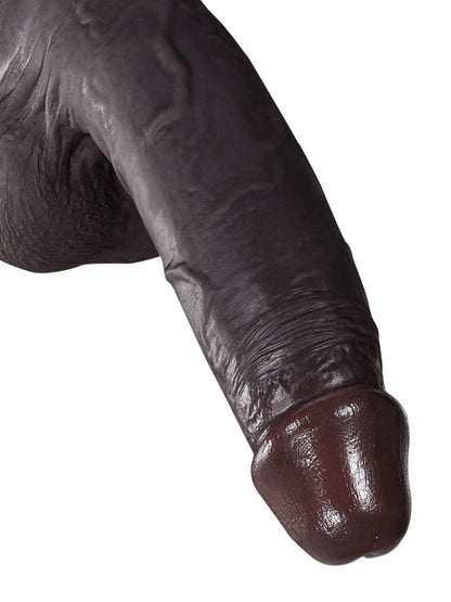 Sem 8.7" x 1.7" Realistic BBC Dildo with Sliding Skin, Dual Density & Movable Balls
