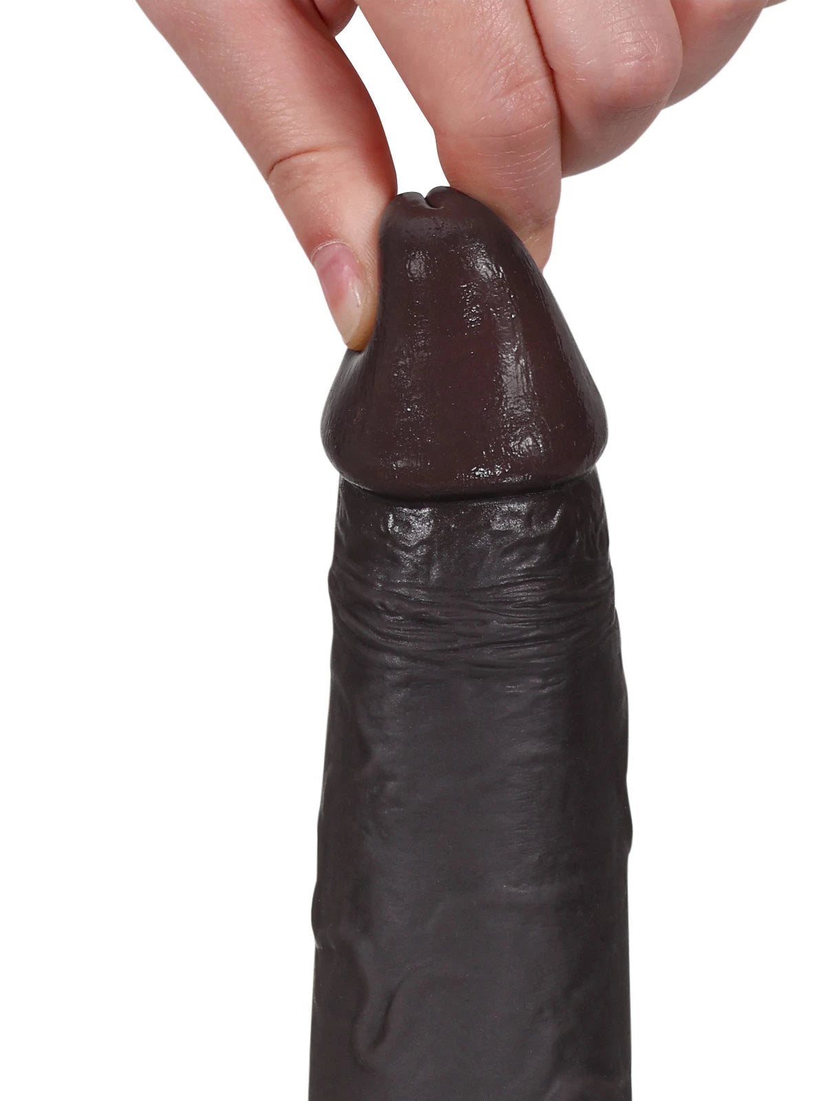 Sem 8.7" x 1.7" Realistic BBC Dildo with Sliding Skin, Dual Density & Movable Balls