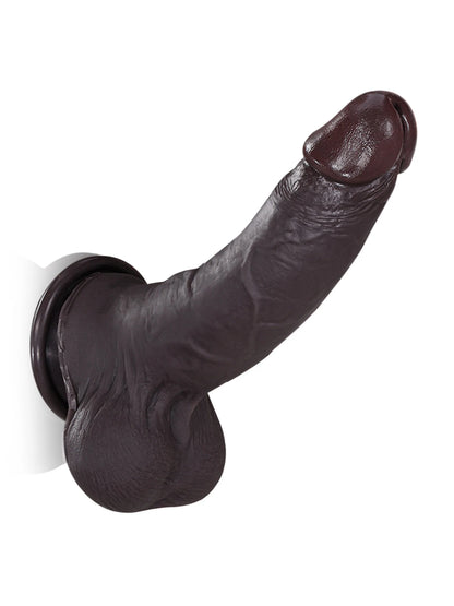 Sem 8.7" x 1.7" Realistic BBC Dildo with Sliding Skin, Dual Density & Movable Balls