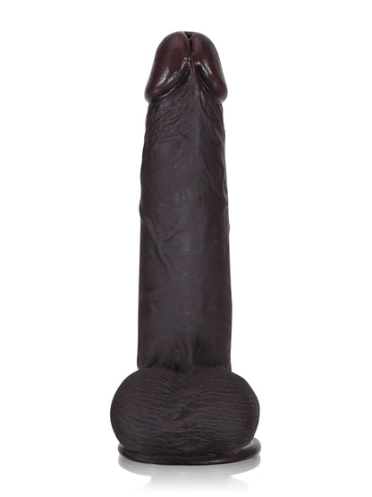 Sem 8.7" x 1.7" Realistic BBC Dildo with Sliding Skin, Dual Density & Movable Balls