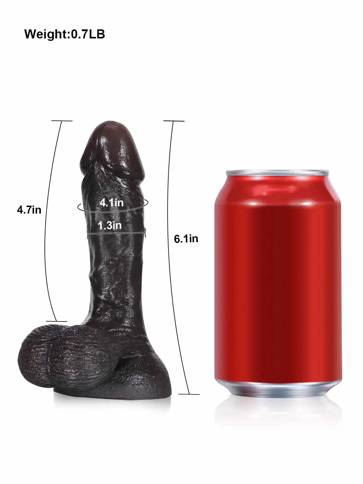 Smih 6" x 1.2" Softes Flesh Like Small Dildo With Swinging Saggy Balls