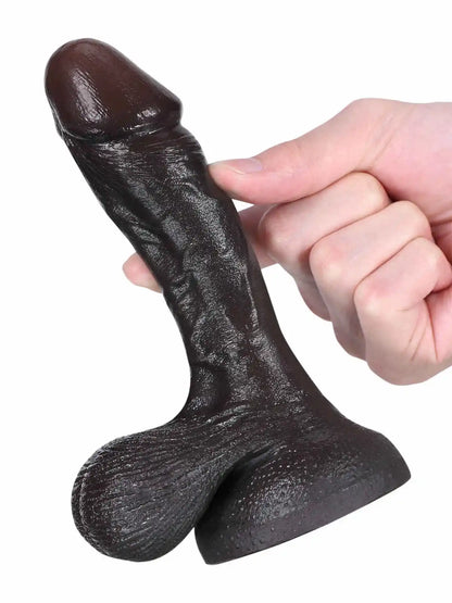 Smih 6" x 1.2" Softes Flesh Like Small Dildo With Swinging Saggy Balls