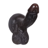 Smith 6" x 1.3" Small Black Dildo with Soft Swinging Balls