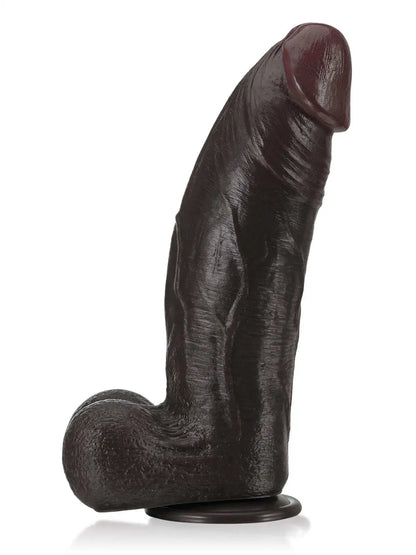 Tavon 11 x 9 Big Thick Black Dildo