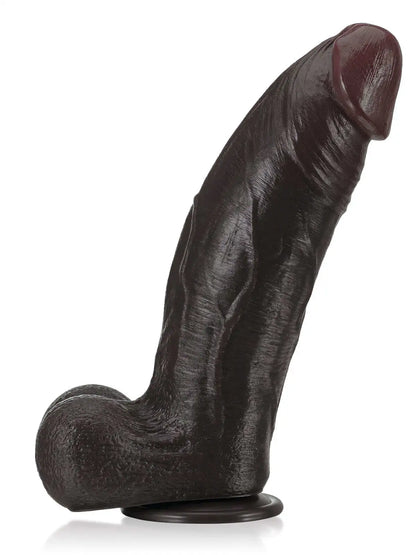 Tavon 11 x 9 Big Thick Black Dildo