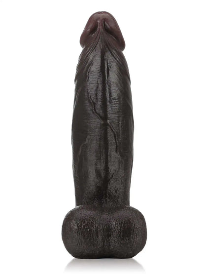 Tavon 11 x 9 Big Thick Black Dildo