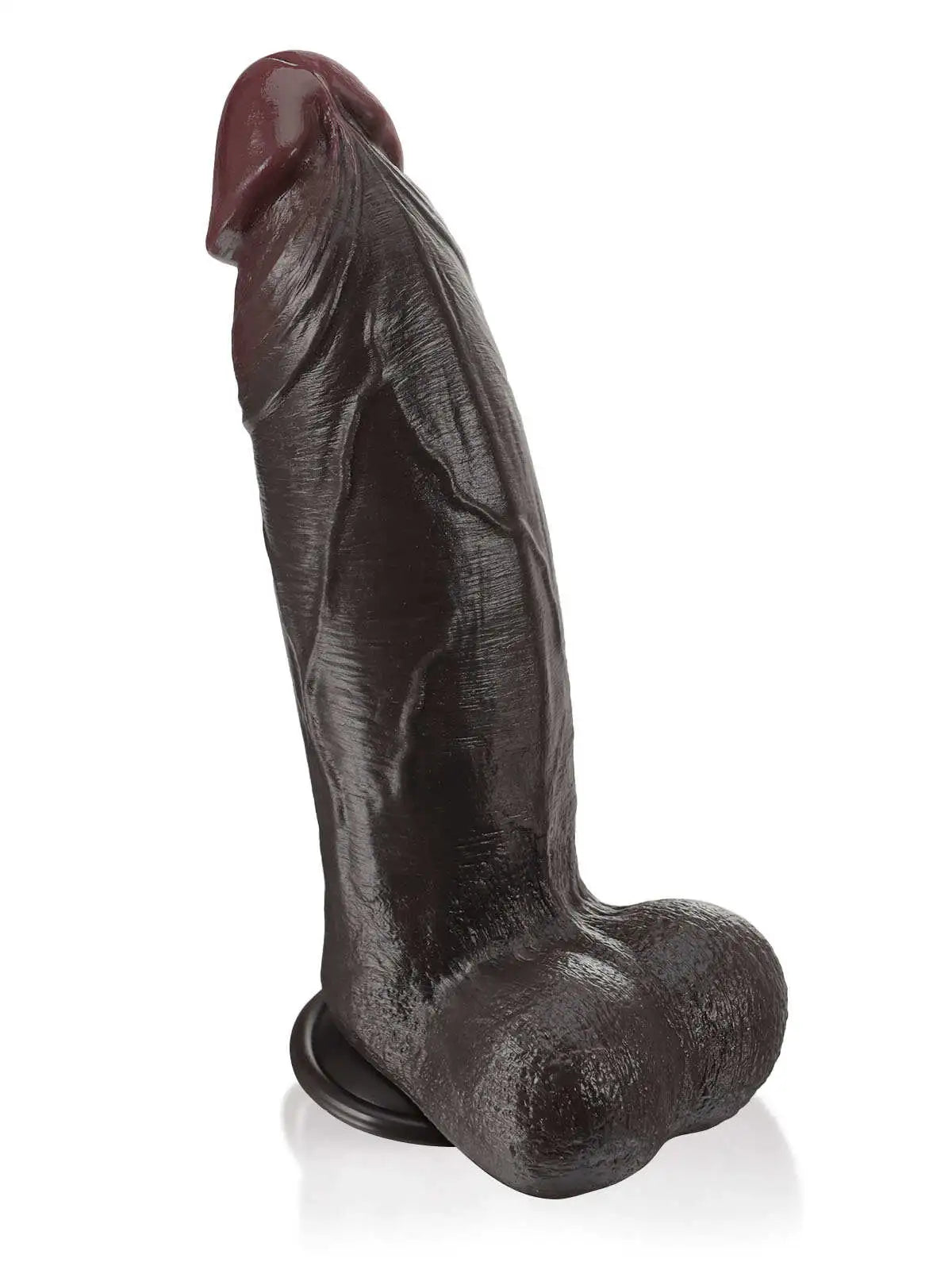 Tavon 11 x 9 Big Thick Black Dildo