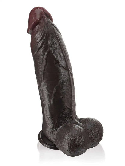 Tavon 11 x 9 Big Thick Black Dildo