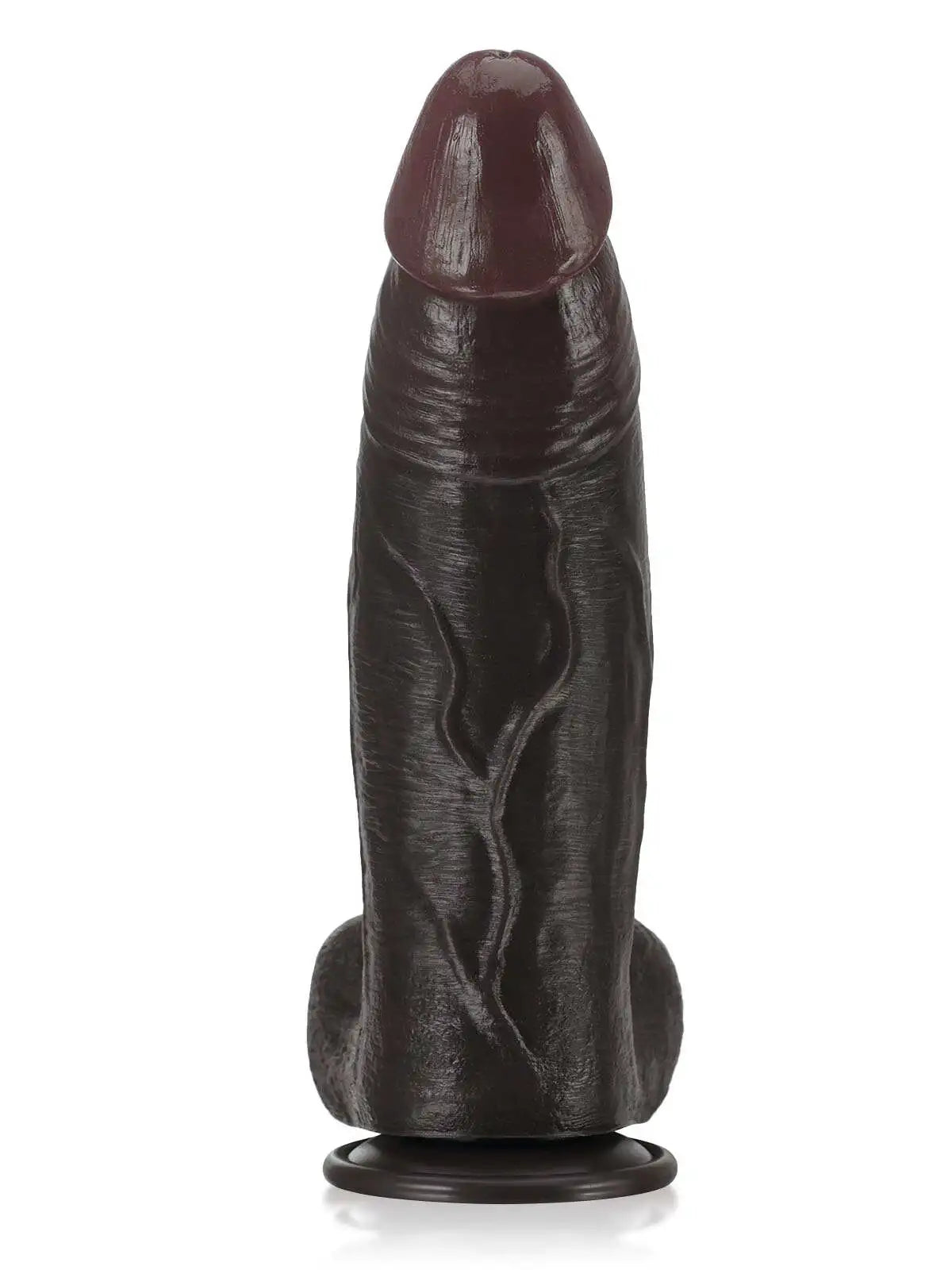 Tavon 11 x 9 Big Thick Black Dildo