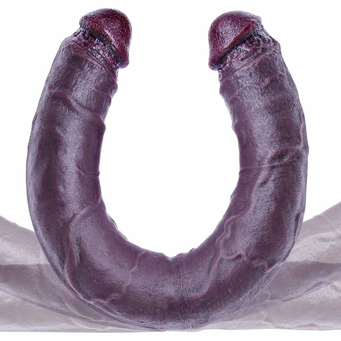 Titus 24.4" x 2.2" XXXL Double Sided Black Dildo with Flexible Shaft