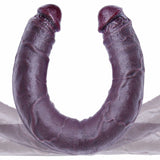 Titus 24.4" x 2.2" XXXL Double Sided Black Dildo with Flexible Shaft