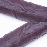 Titus 24.4" x 2.2" XXXL Double Sided Black Dildo with Flexible Shaft