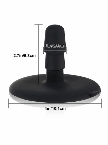 Marcellus 10.8" x 2.55" Realistic Feel Sliding Skin Black Vac-U-Lock Dildo with Balls