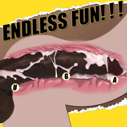 Zach 10.6" x 2" Large Realistic Black Soft Skin Dildo