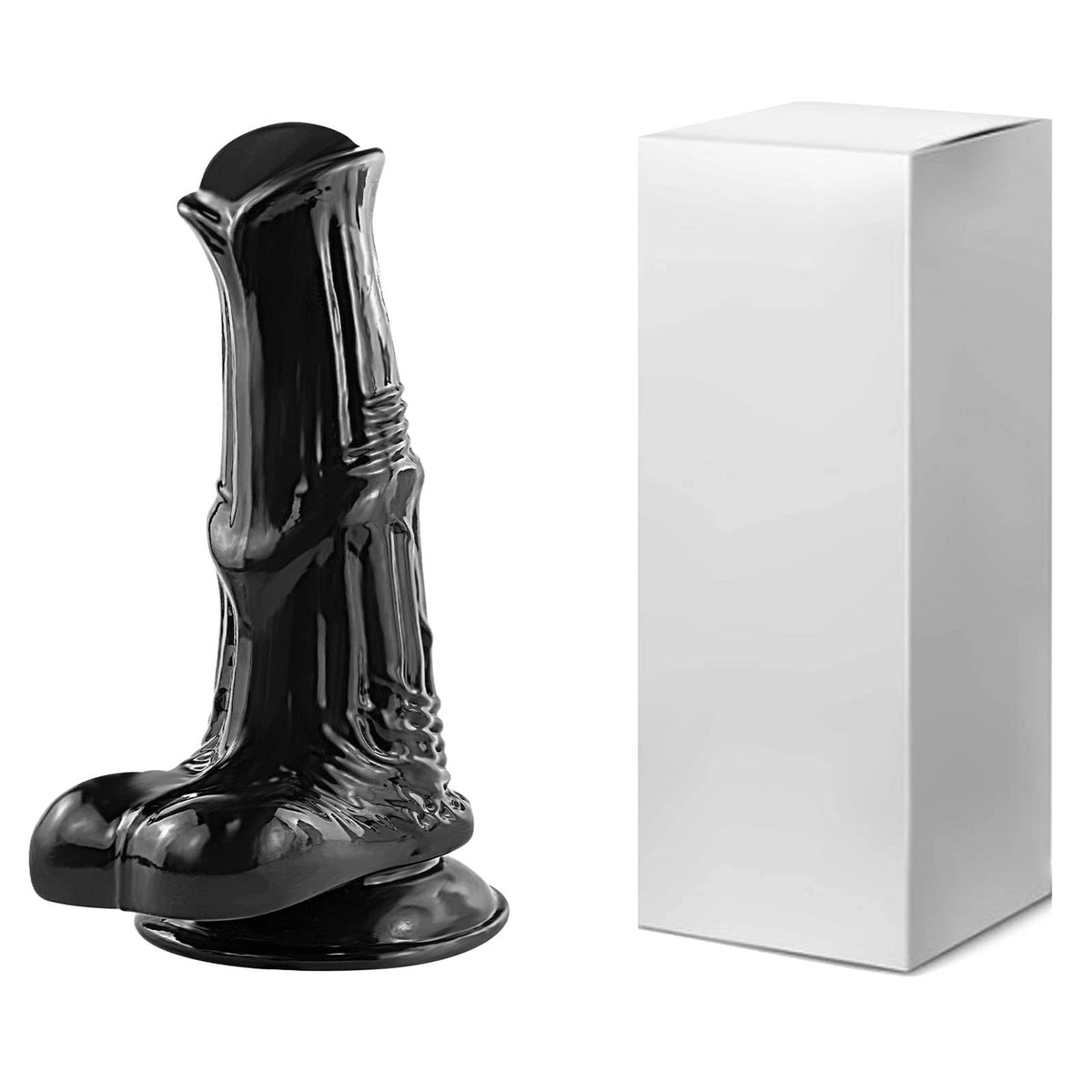 Zephyr 10" x 2" Thick Silicone Black Horse Dildo