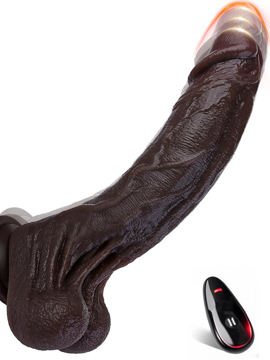 Dennis 9" x 1.59" Smooth Soft Realistic BBC DildoFor Effortless Insertion