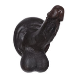 John 8.3" x 2" Realistic Black Dildo with Soft Lifelike Balls