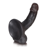 John 8.3" x 2" Realistic Black Dildo with Soft Lifelike Balls